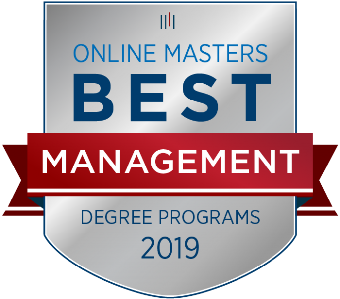 Badge for Best Online Master&#039;s in Management Program