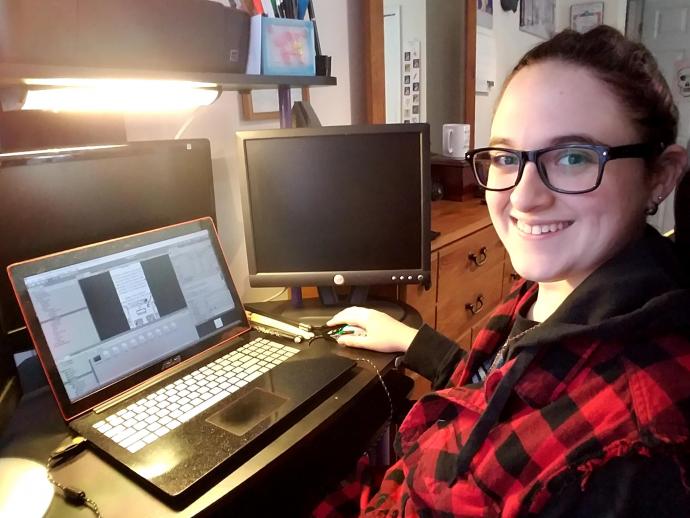 After college, Angela Vitaletti will pursue a career in game development. 