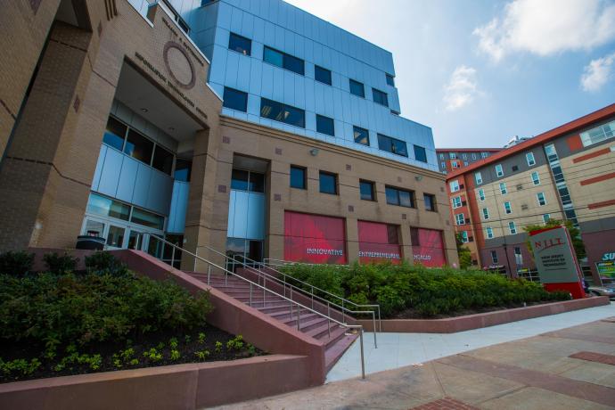 The Guttenberg Information Technologies Center houses the computer technology department at NJIT. 