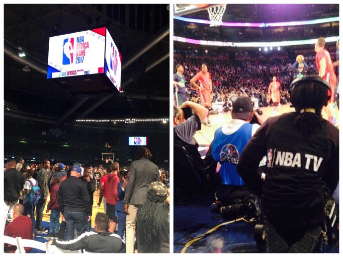 Wilson joined live production crews for the 2017 NBA Africa exhibition game (left) and 2014 NBA All-Star Game in New Orleans (right).