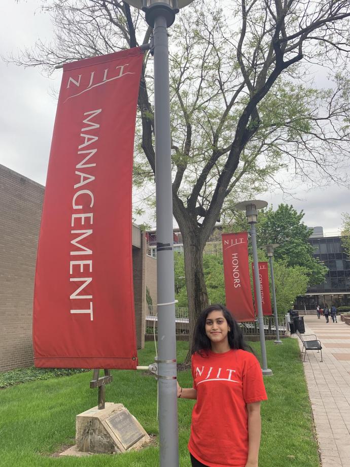 Graduating senior Priya Ravi says she’s grateful for the mentorship of MTSM alumni and the support of MTSM faculty and staff, including Undergraduate Program Director Mike Sweeney, Executive Director of Development Billy McDermott and Dean Reggie Caudill.