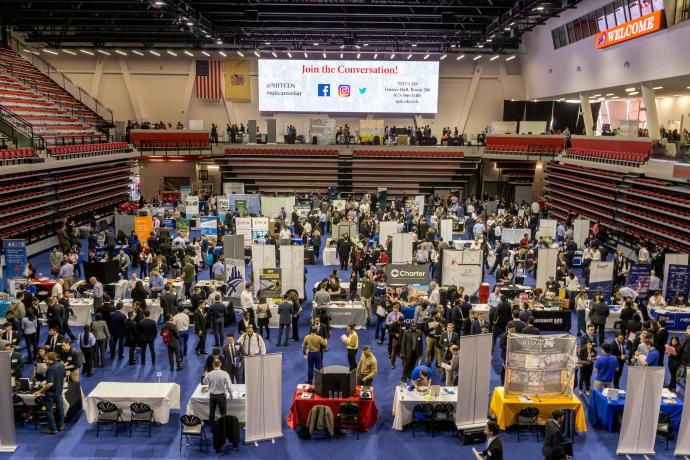 The Spring 2018 Career Fair at the Wellness and Events Center