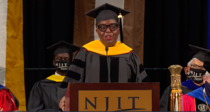 Kimberly Bryant, founder of Black Girls Code, had many timely lessons for the new graduates