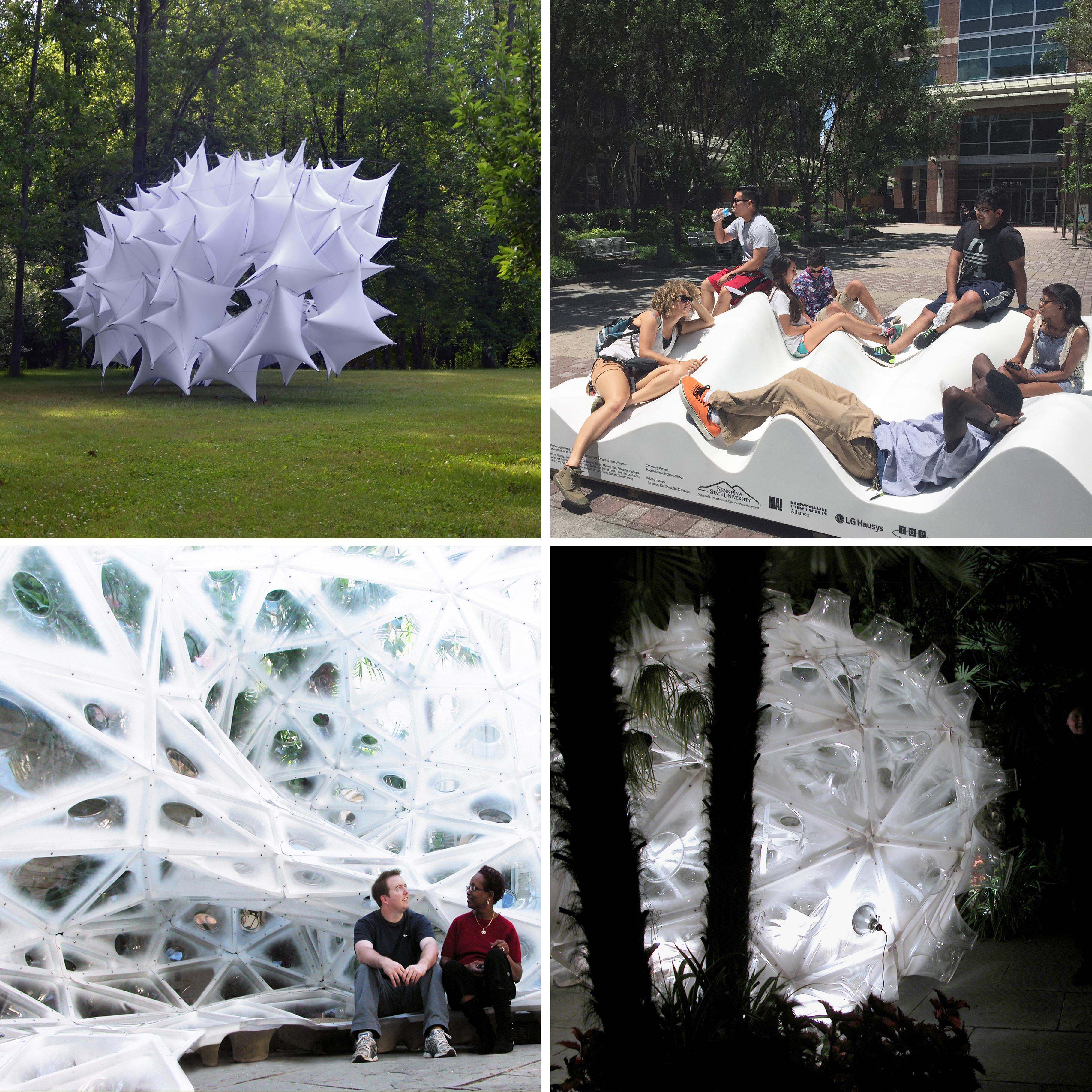 Underwood Pavilion, Urban Blanket and AIA Pavilion, Photograph by Gernot Riether