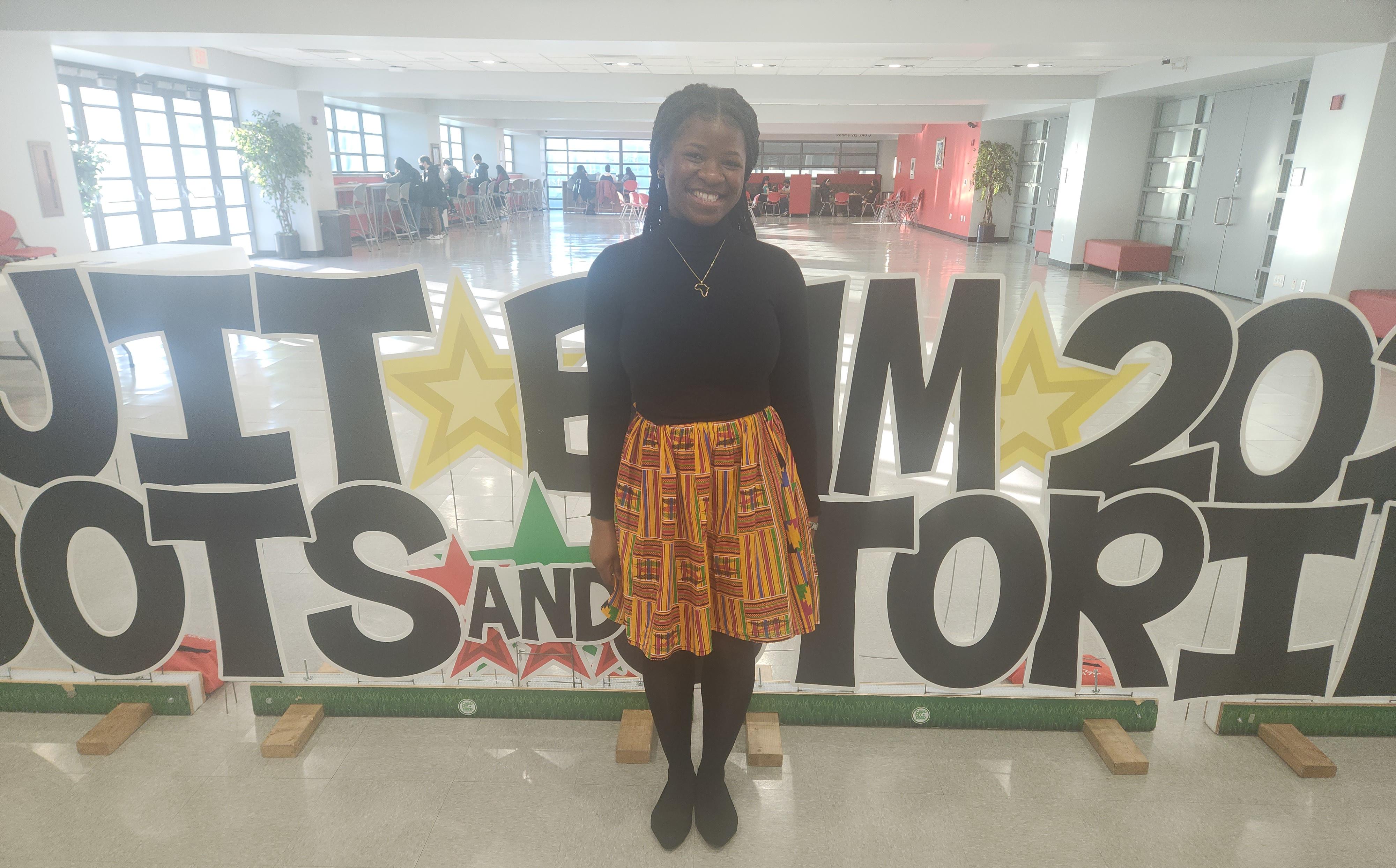 Fimi Are, president of the NJIT chapter of National Society for Black Engineers