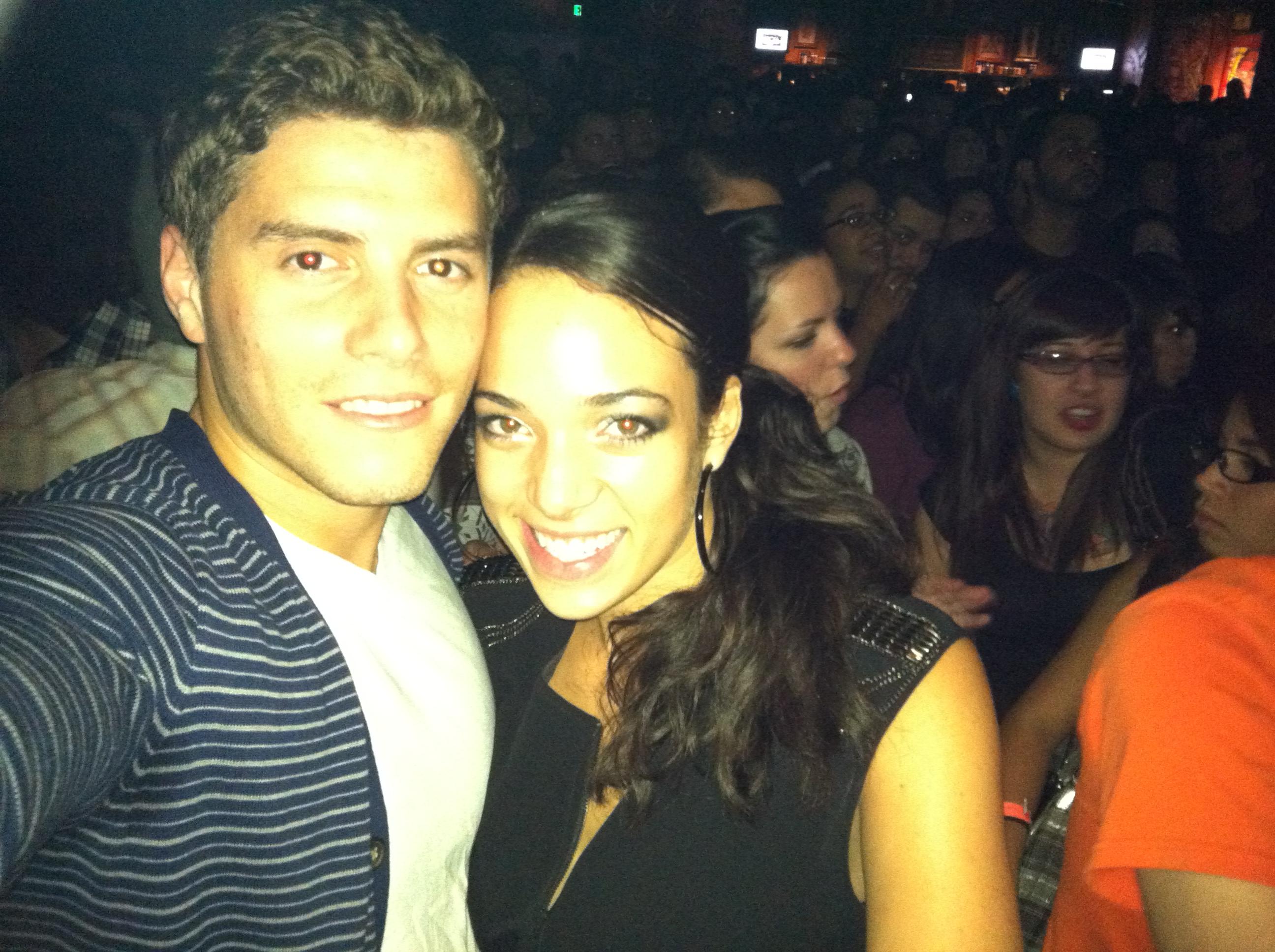 Erika Taugher and Scott Rietze while dating (above) and at their wedding (below)