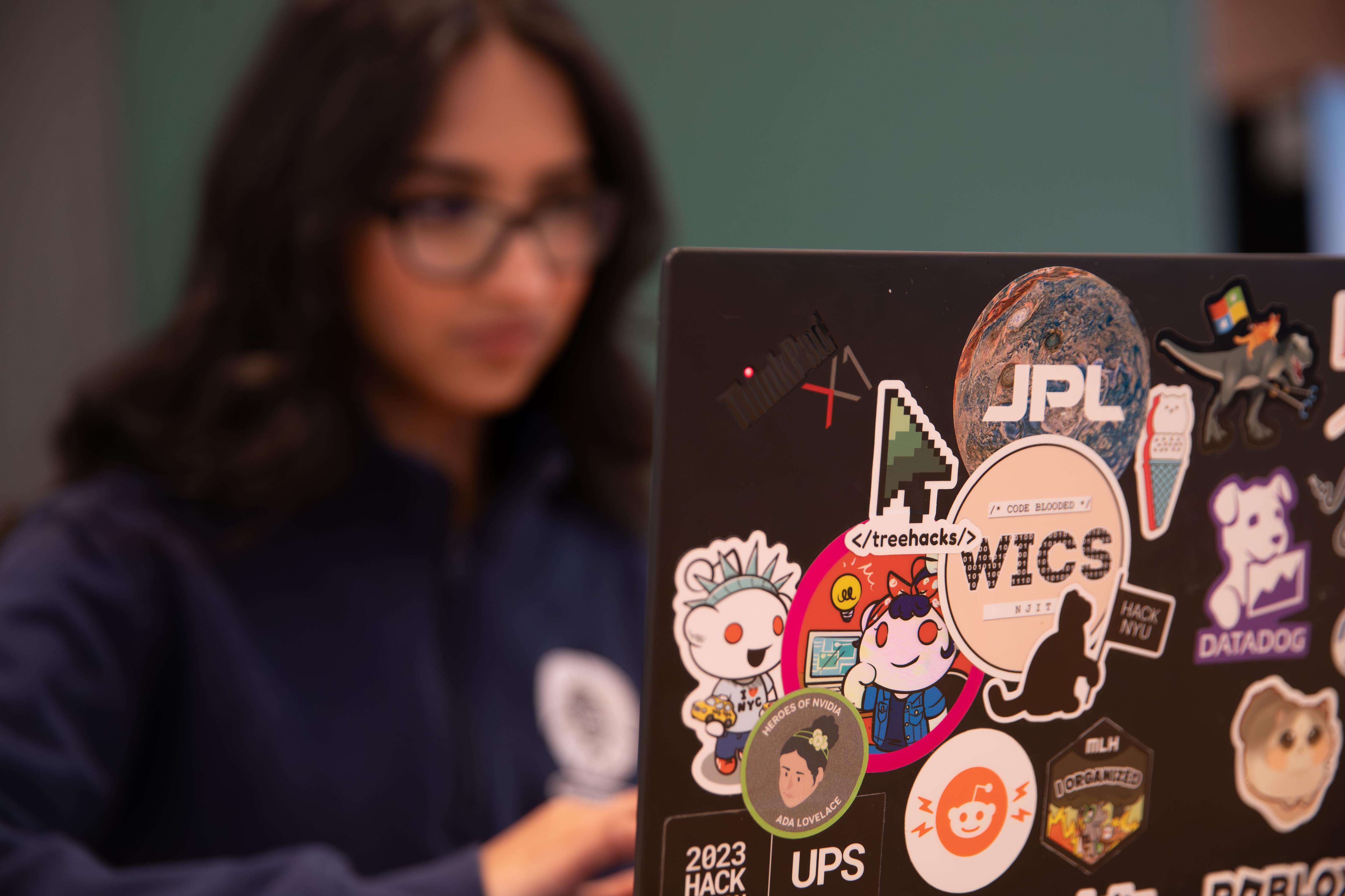 Patel helped organize NJIT's 2024 GirlHacks event.