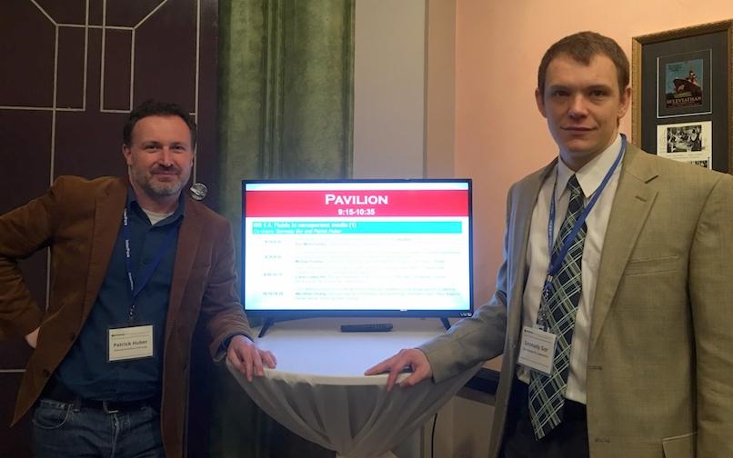 Huber (L) and Gor (R) at the 2016 InterPore Conference