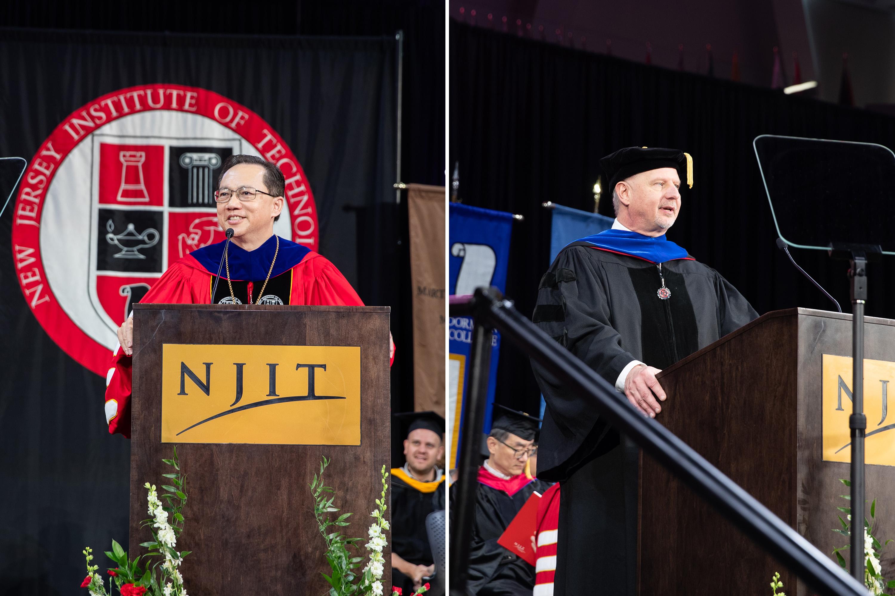 NJIT's President Teik C. Lim and Provost John Pelesko