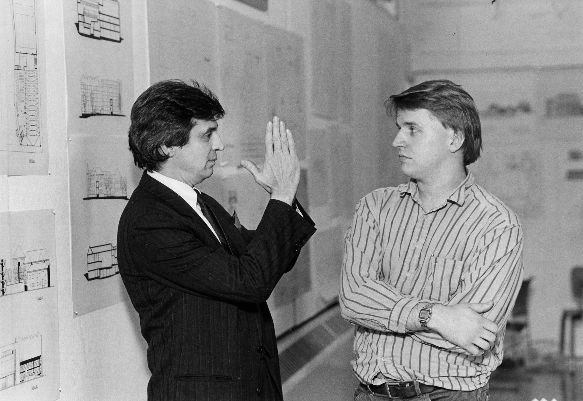 Michael Mostoller with student