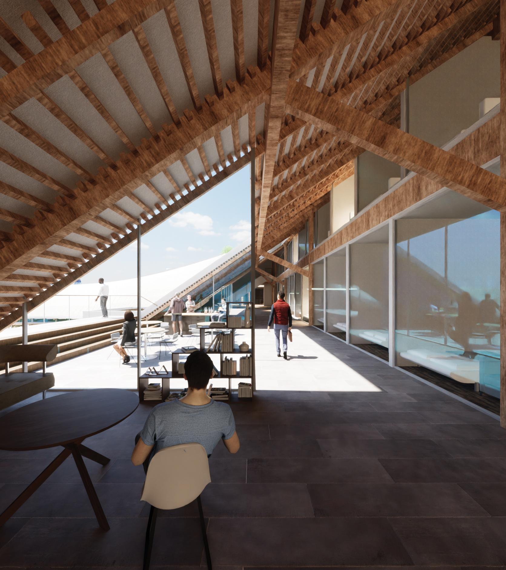 Pine Hill Balcony by ZhongMing Peter Zhang and Peter Koczarski