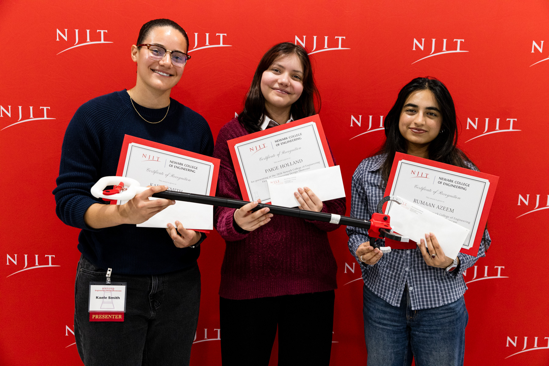 Rumaan Azeem, Paige Holland and Kaele Smith, took home the Audience Choice Award for their "Walk-N-Grab" project.