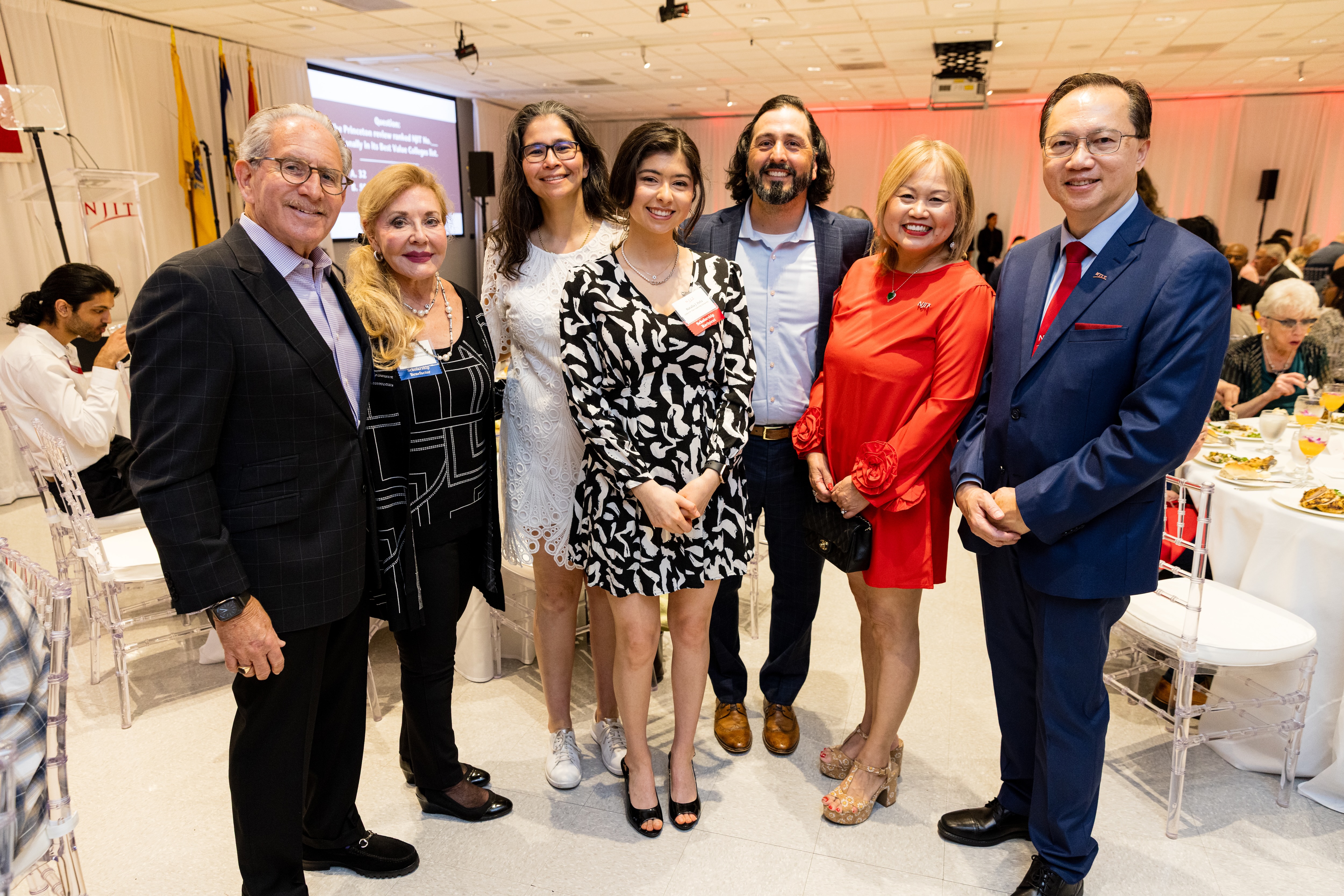 Peña at scholarship lunch