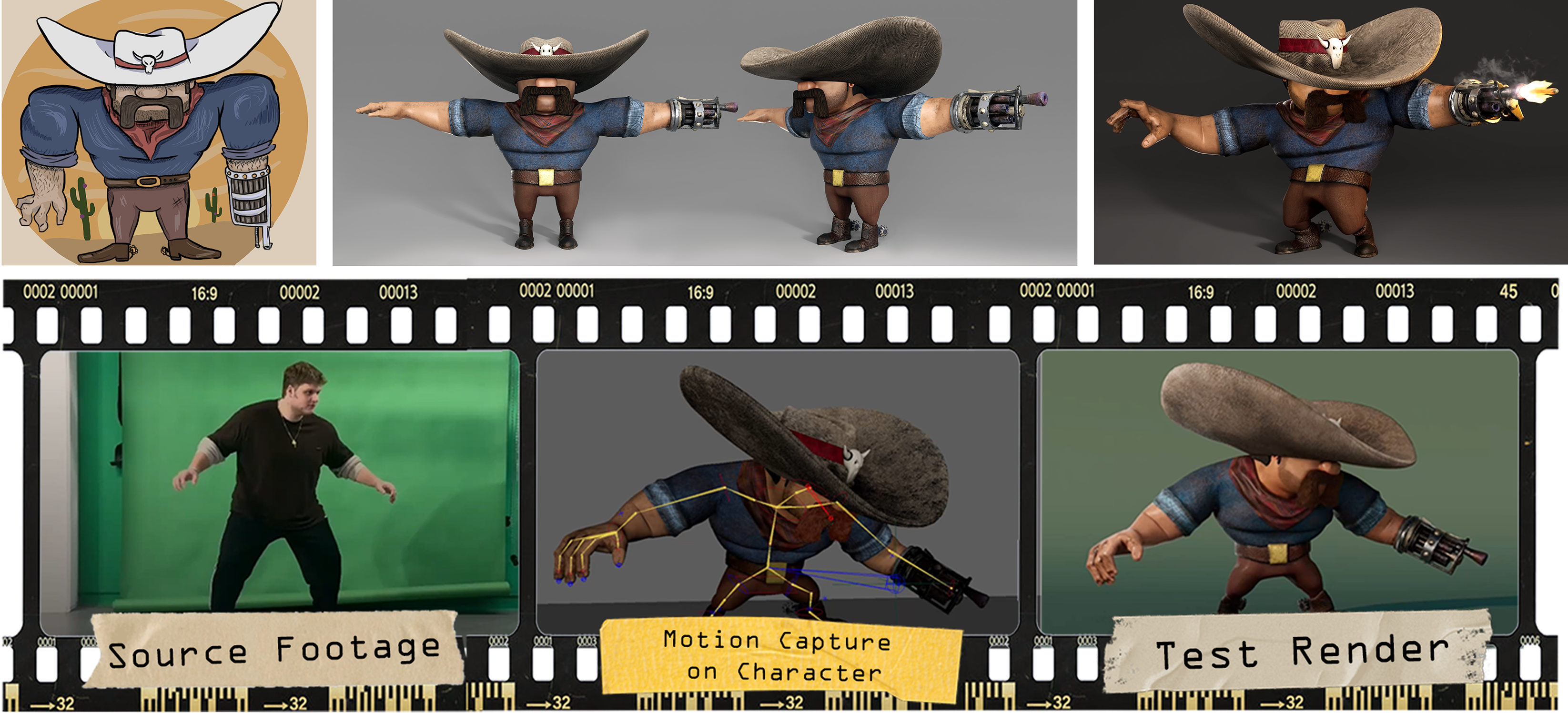 a collection of images showing the process of motion capture