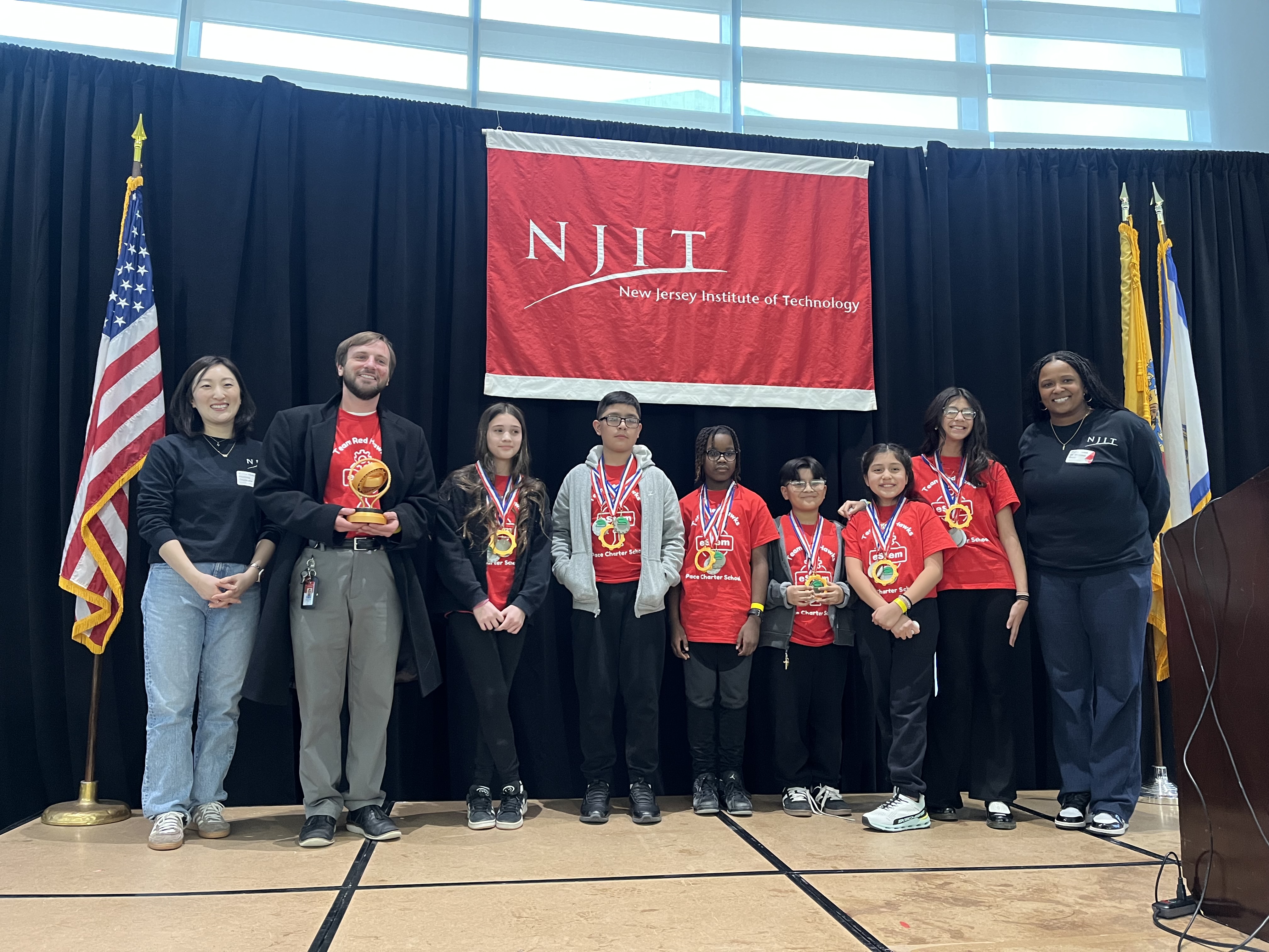 Overall winner of the 2026 eSTEM Challenge was "Team Redhawks" from Pace Charter School of Hamilton. 