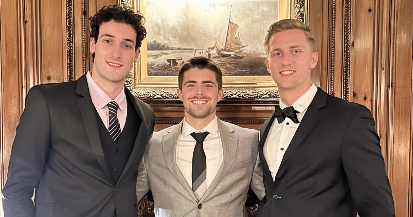 At a Celebration Gala with Investment Fund friends Isaac Vanzomeren and Samuel Reisgys