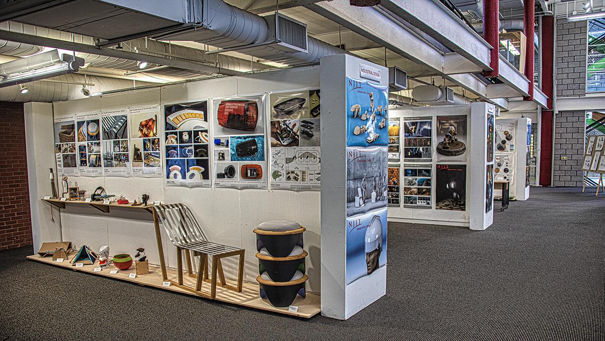 Industrial design student work exhibited for NASAD visit