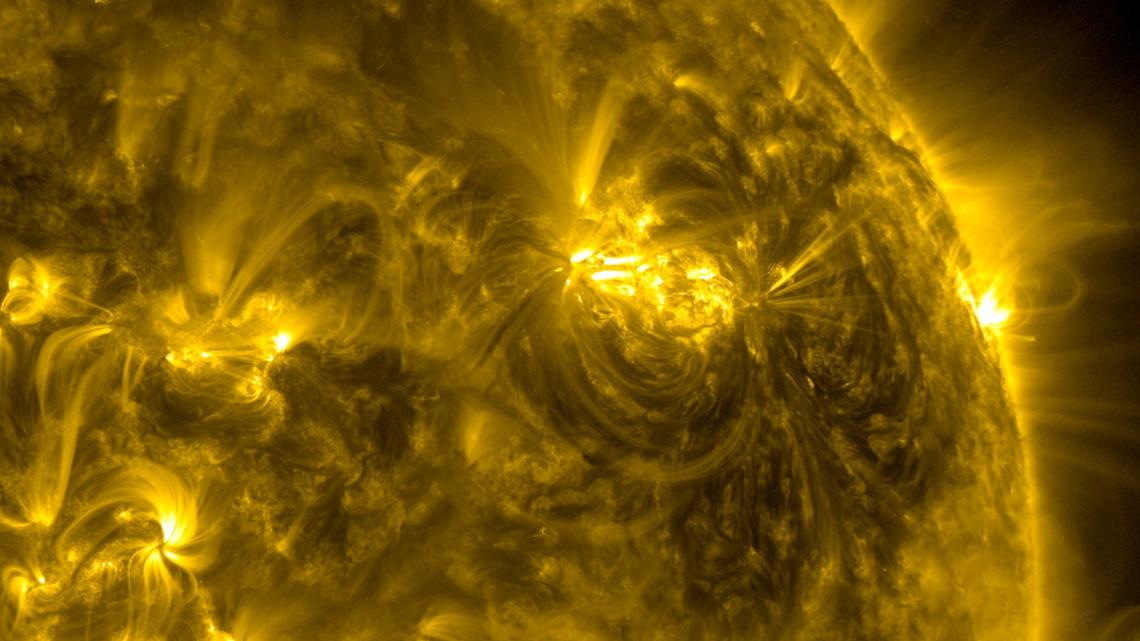 Solar activity captured by NASA’s Solar Dynamics Observatory.