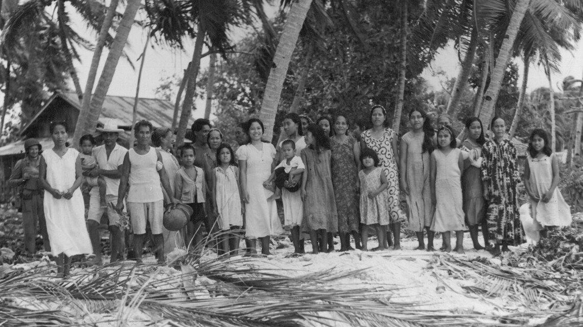 Natives of Marshall Islanders at time of invasion by American forces March 24 1944.