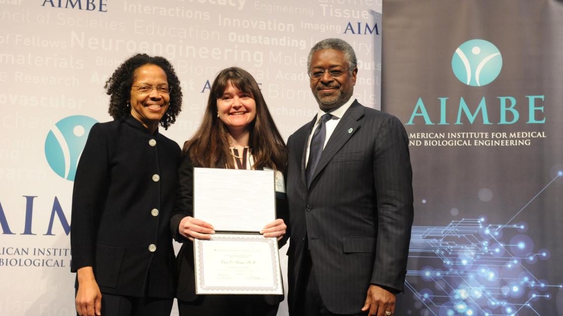 Tara Alvarez inducted into the American Institute of Biomedical Engineers