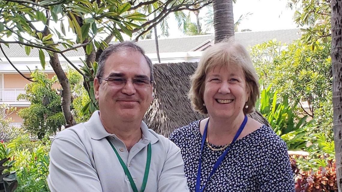 Cesar Bandera and Ellen Thomas