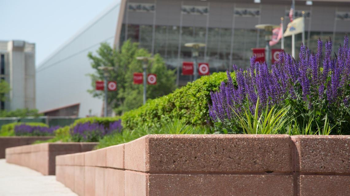 Flowers in front of WEC