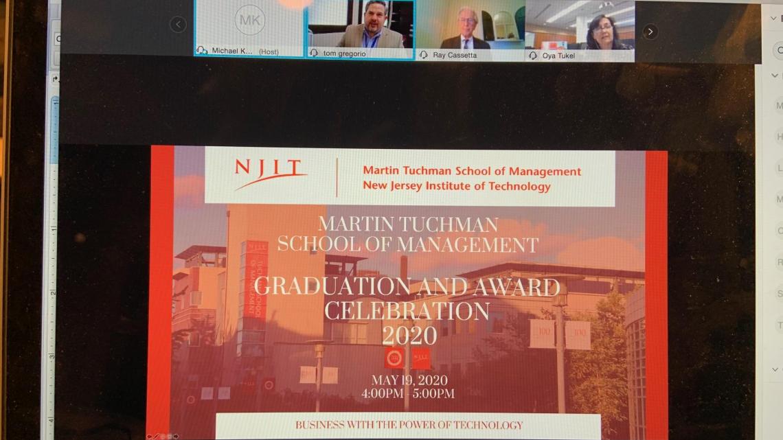Management school virtual awards ceremony