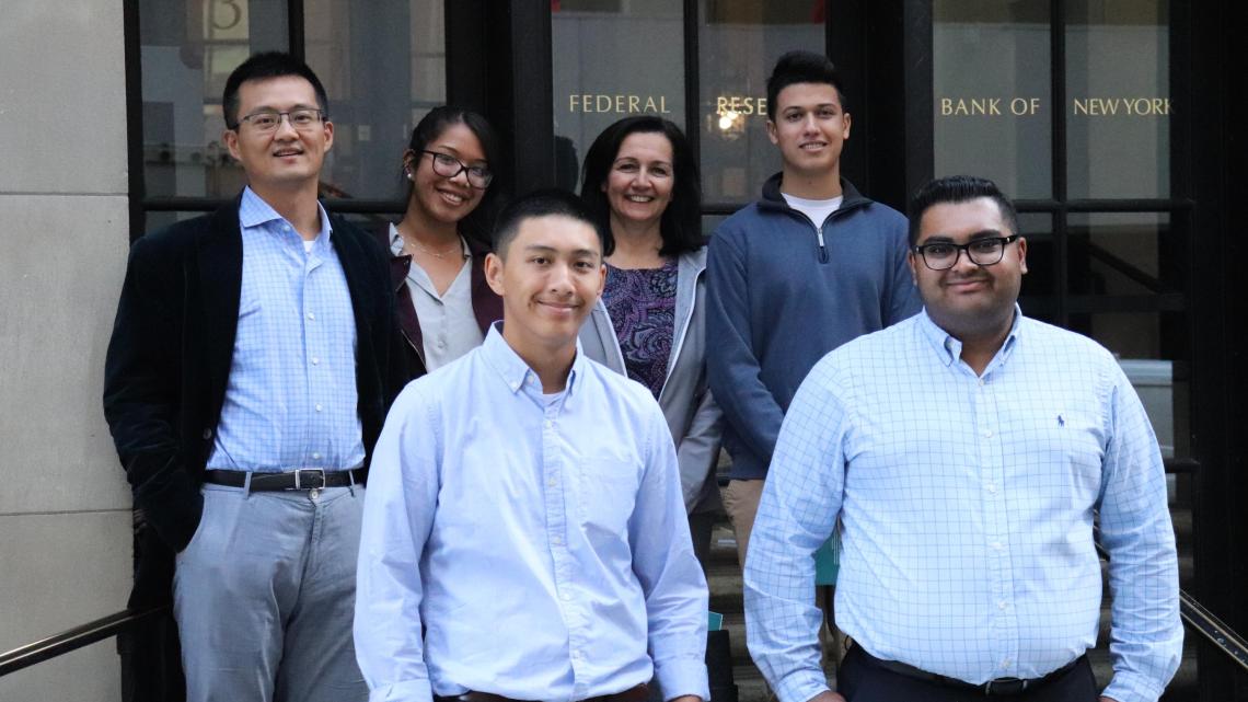 MTSM students and faculty visit the Federal Reserve Bank.