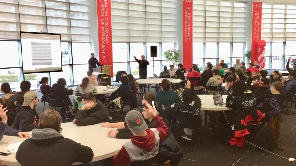 NJIT students get active threat training from Public Safety 