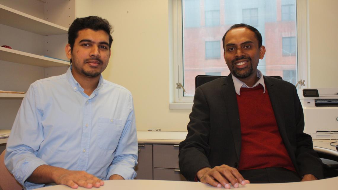 Computer engineering professor Bipin Rajendran and graduate student S. R. Nandakumar are developing brain-inspired computing systems for use in a wide range of big data applications. 