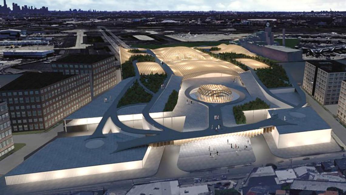 Samantha Pires Design for Newark Airport Biophilic Headhouse and Community Nexus
