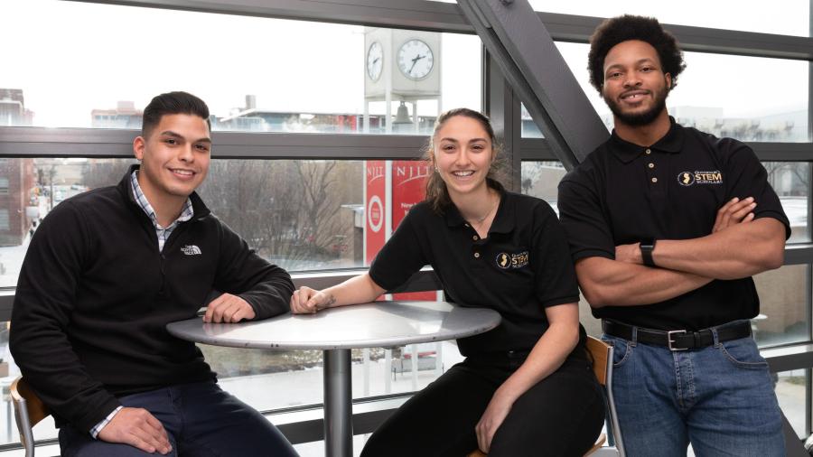 (Left to right) Kevin Pemberthy, Yasmine Ghattas and Ricardo Garcia