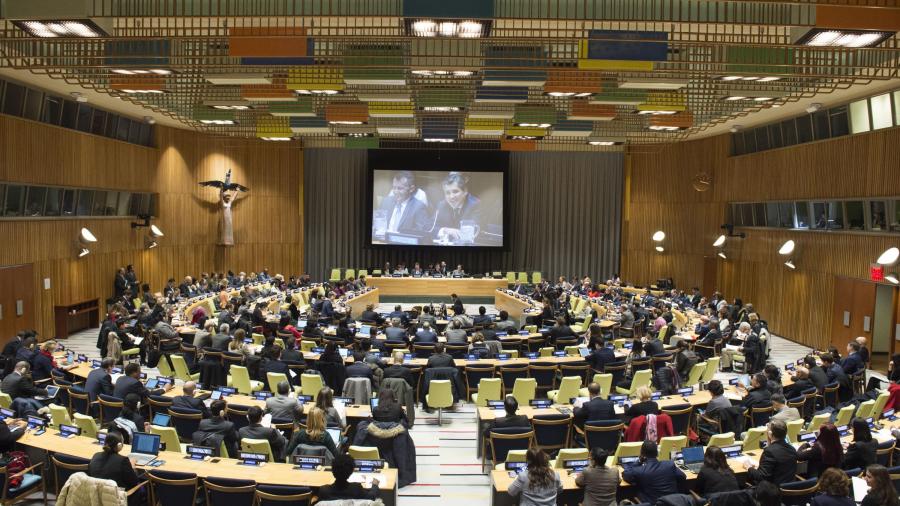 Interior of UN council