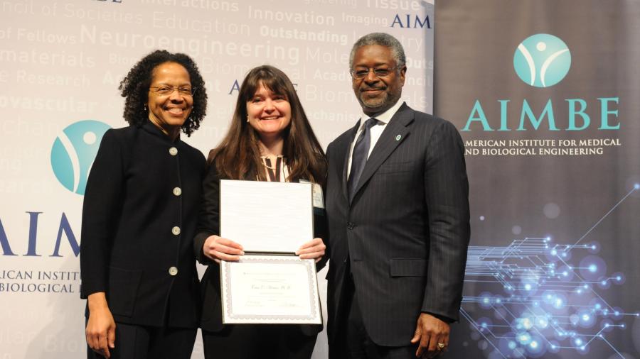 Tara Alvarez inducted into the American Institute of Biomedical Engineers