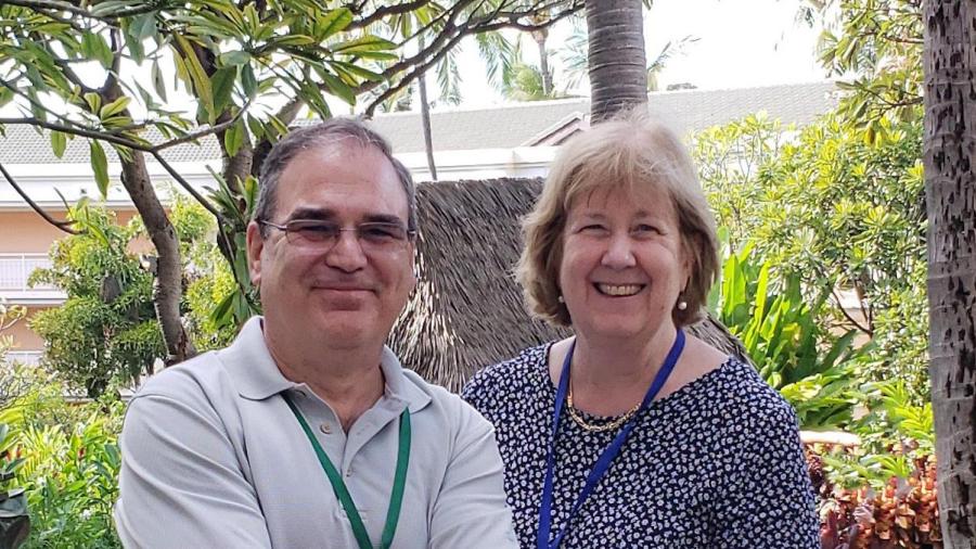 Cesar Bandera and Ellen Thomas