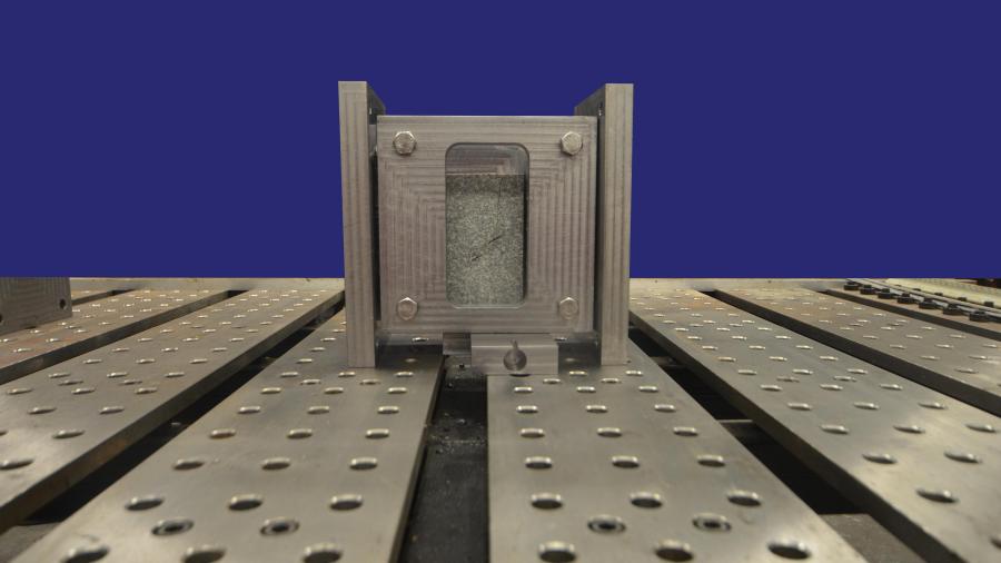 An instrument for studying rock fracturing.