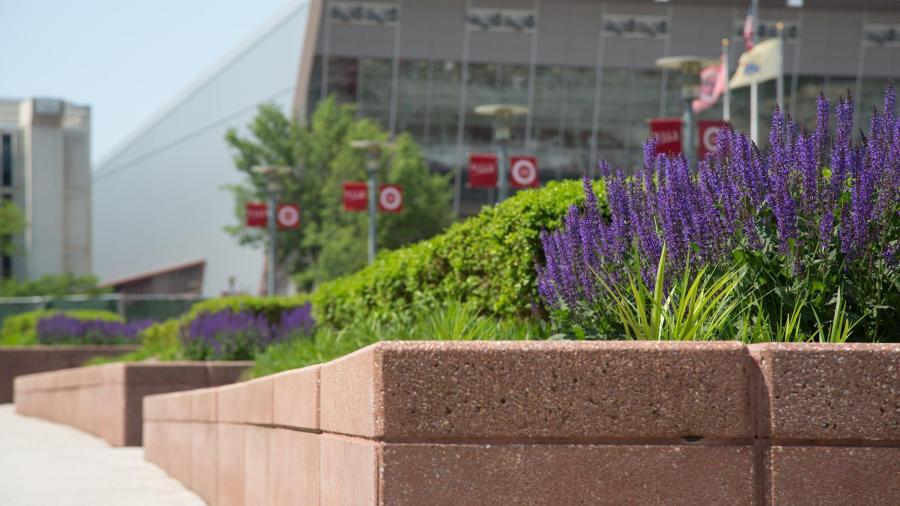 Flowers in front of WEC