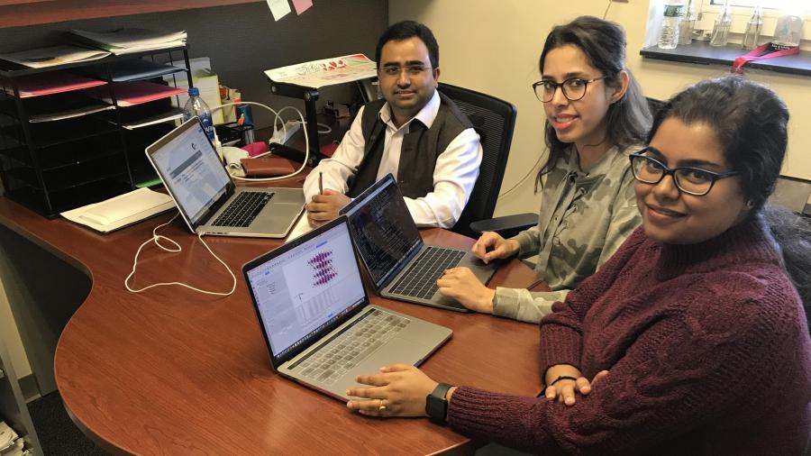 Dibakar Data and his research team at NJIT