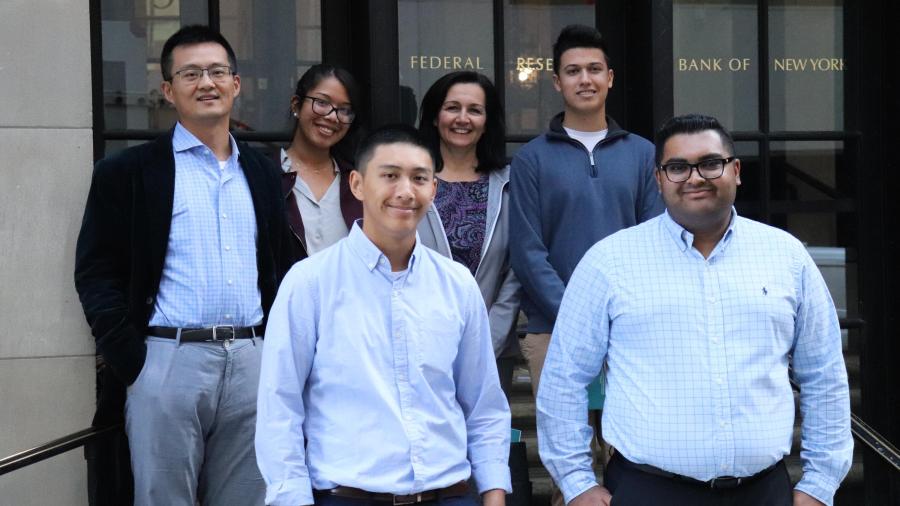 MTSM students and faculty visit the Federal Reserve Bank.