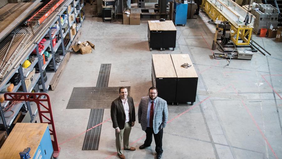 Civil engineers Matt Adams and Matt Bandelt