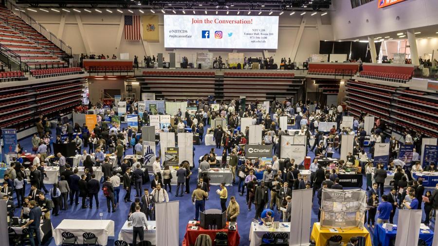 NJIT's Spring 2018 Career Fair.