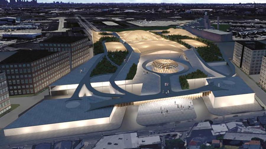 Samantha Pires Design for Newark Airport Biophilic Headhouse and Community Nexus