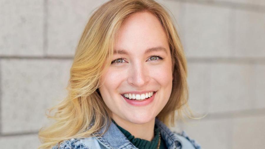 Smiling face of Kaylin Wittmeyer of the Class of 2021, who earned a Fulbright award