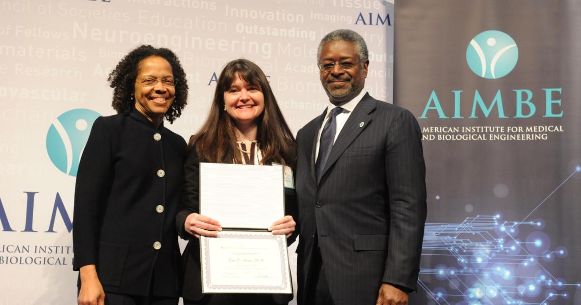 Tara Alvarez inducted into the American Institute of Biomedical Engineers