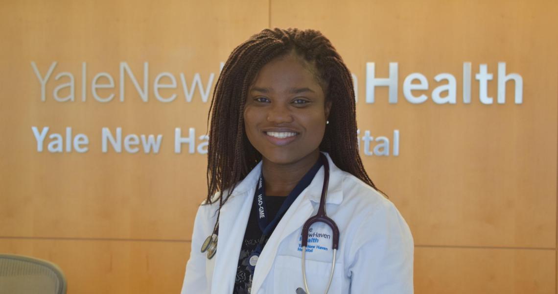 Pre-college alumna Naomi Adjei