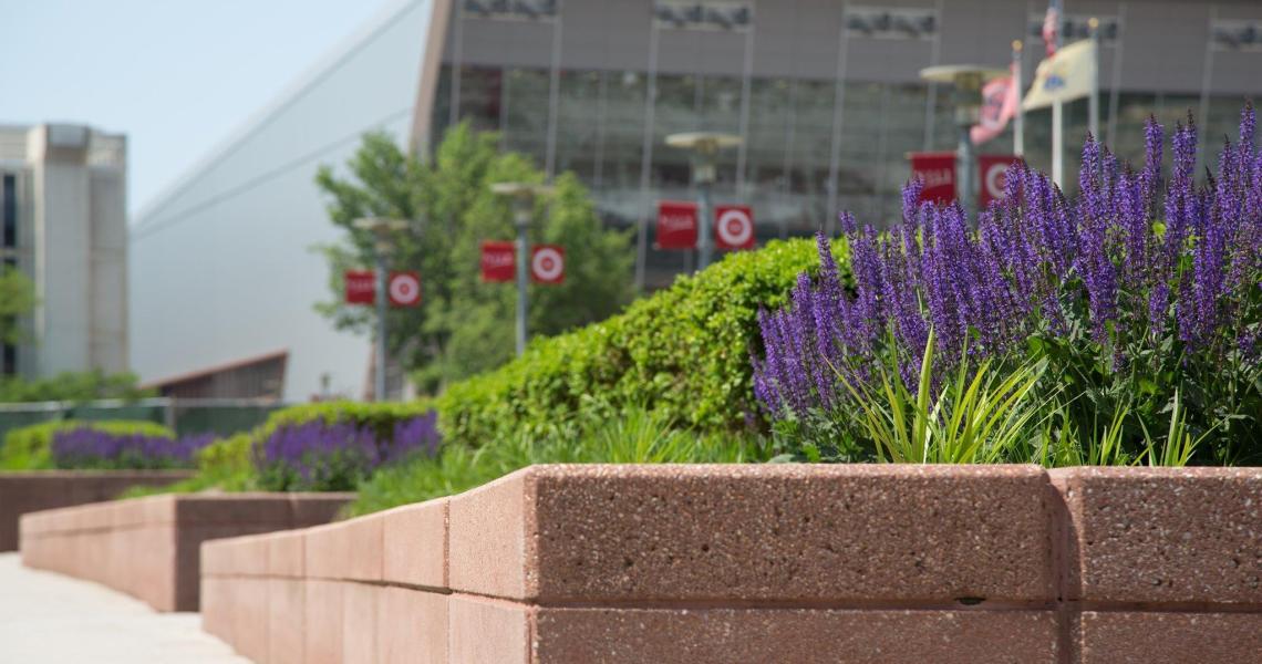 Flowers in front of WEC