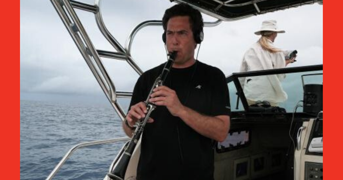 David Rothenberg playing music on a boat