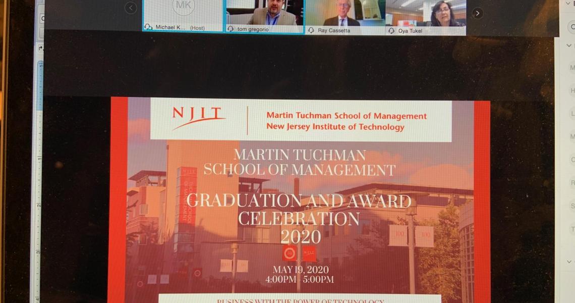 Management school virtual awards ceremony