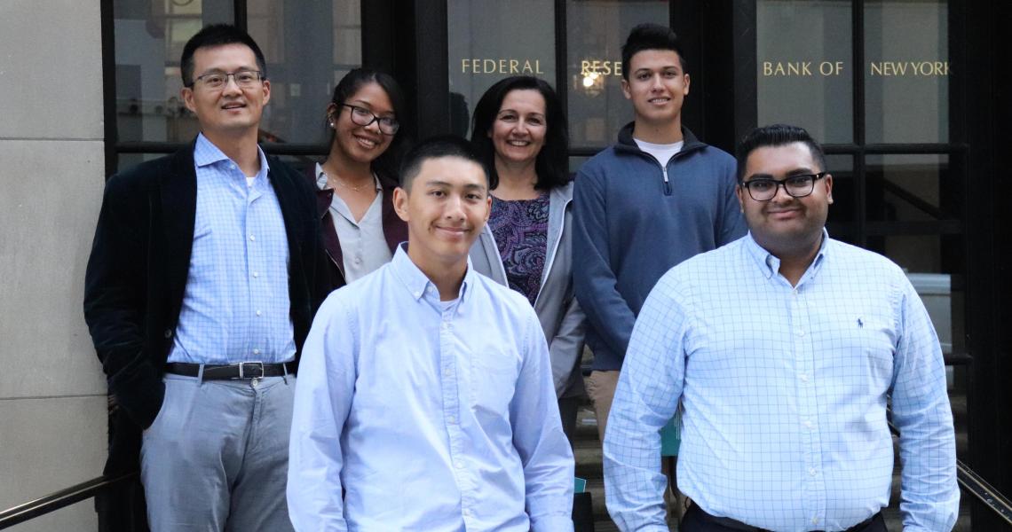 MTSM students and faculty visit the Federal Reserve Bank.