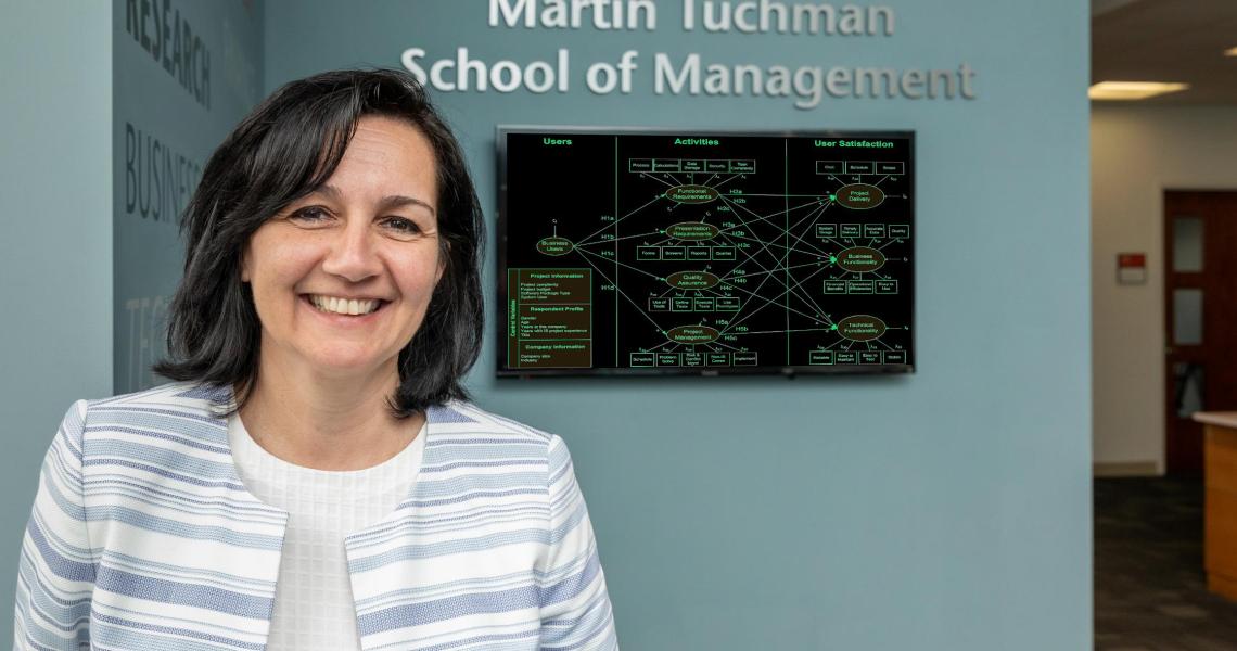 Oya Tukel, dean of Martin Tuchman School of Management and professor of supply chain management